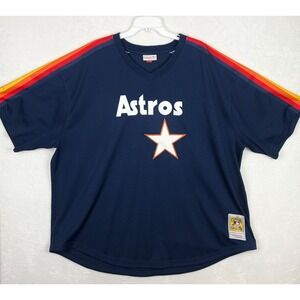 Mitchell & Ness Craig Biggio Jersey Mens 5XL Houston Astros 1991 Blue Orange